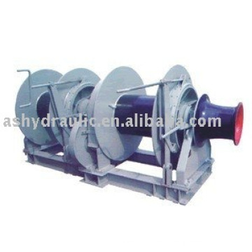 Treuil d’amarrage hydraulique double tambour